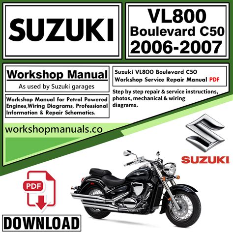 Download Suzuki Vl800 Vl 800 C50 Intruder Boulevard 01 09 Service Repair Manual