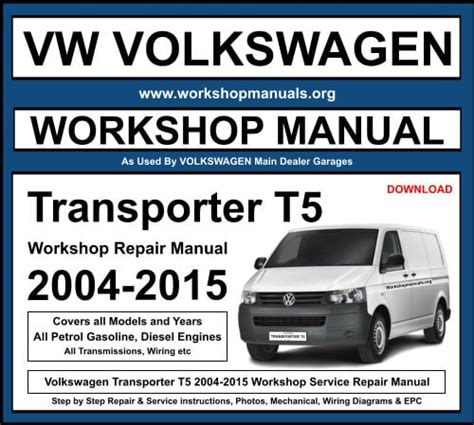 Download Vw Transporter Workshop Service Manual