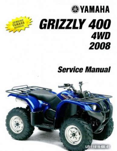 Download Yamaha Grizzly 400 Yfm4fg Yfm400 2007 2008 Service Repair Manual