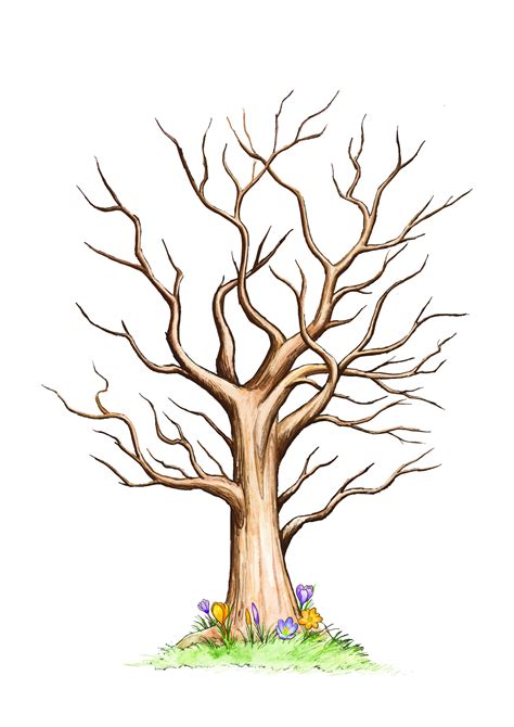 Downloadable Free Printable Thumbprint Tree Template