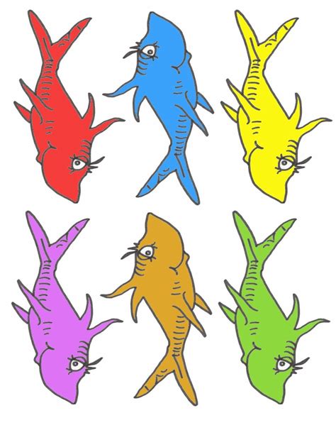 Dr Seuss Fish Template