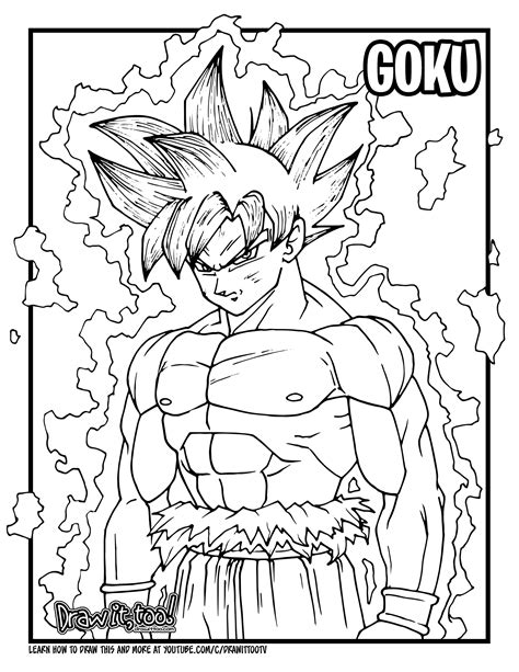 Dragon Ball Z Goku Coloring Pages Printable