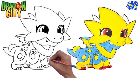 Dragon City Coloring Pages