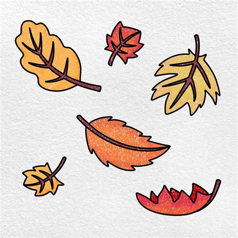 Drawing Falling Leaves