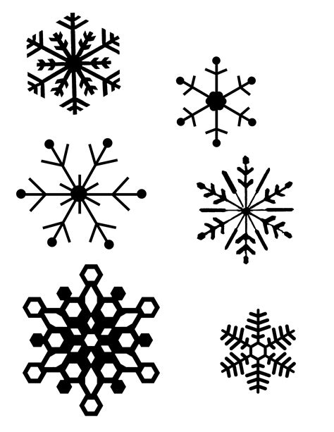 Drawing Snowflakes Templates