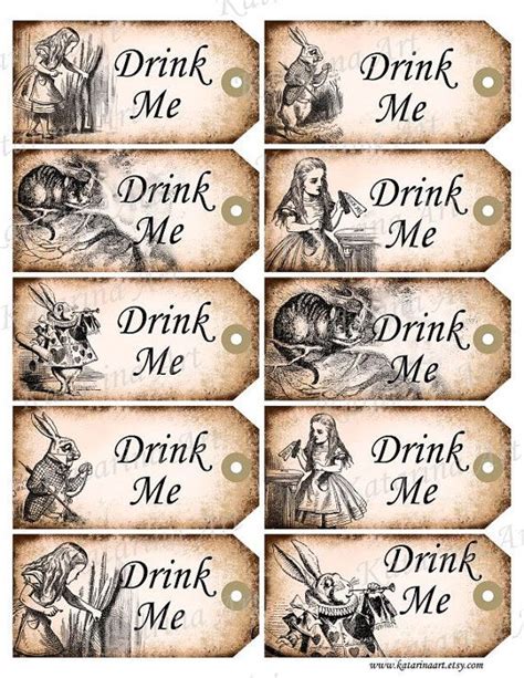 Drink Me Labels Free Printable