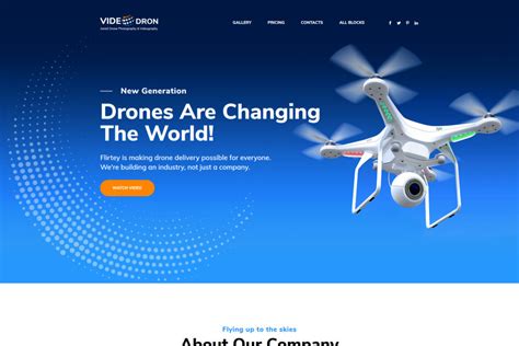 Drone Website Template