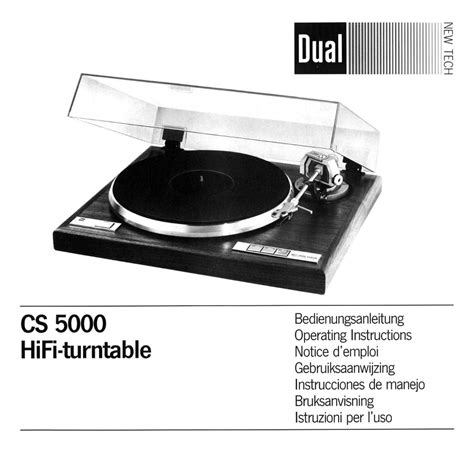 Dual Cs 5000 Turntable Service Manual Repair Manual Owner Acute S Manual