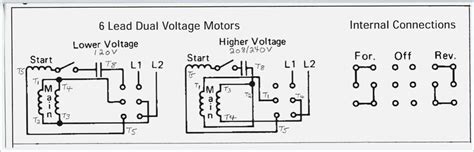 Dual Voltage Motor Diagram Wiring