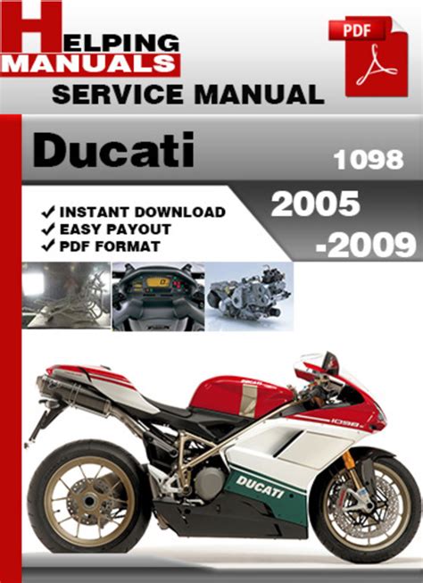 Ducati 1098 2005 2009 Workshop Service Manual Repair