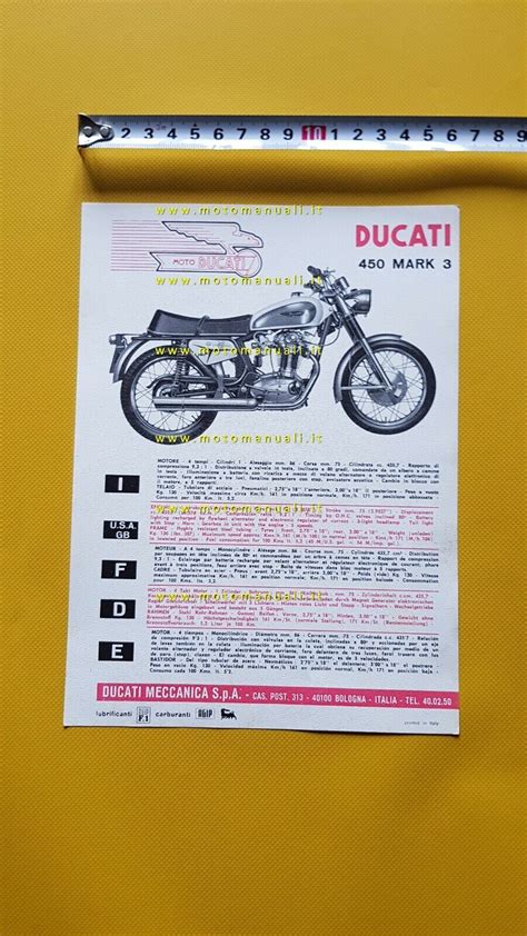 Ducati 450 Mark 3 1967 1970 Factory Service Repair Manual