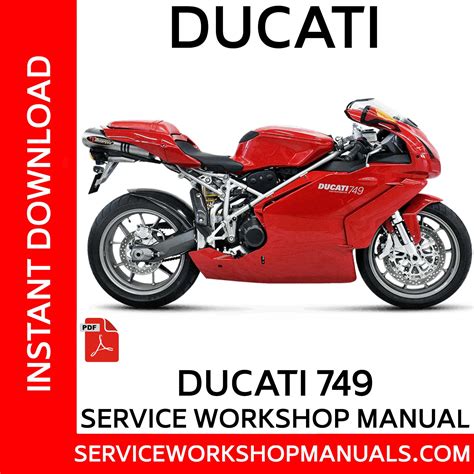Ducati 749 749d 749s Service Repair Workshop Manual 2006 Onwards