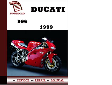 Ducati 996 1999 2003 Workshop Repair Service Manual Pdf