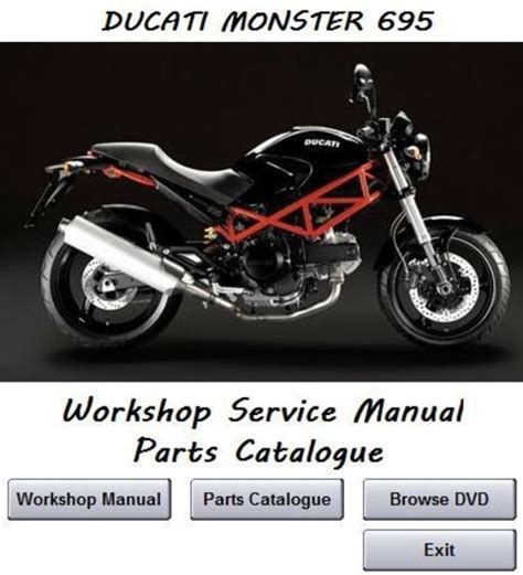 Ducati Monster 695 Workshop Service Repair Manual Parts