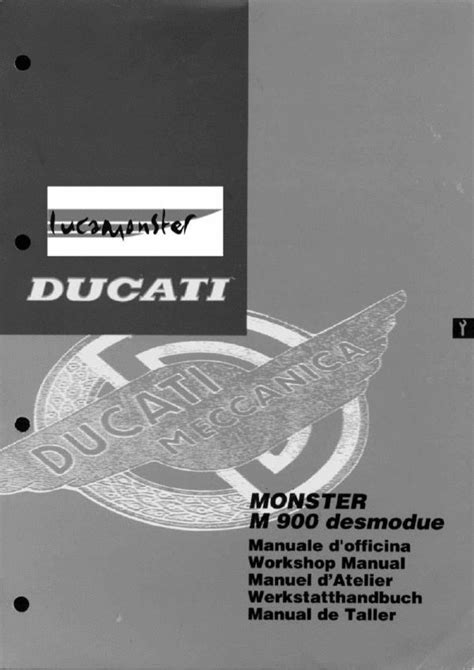 Ducati Monster 900 Workshop Service Repair Manual Download