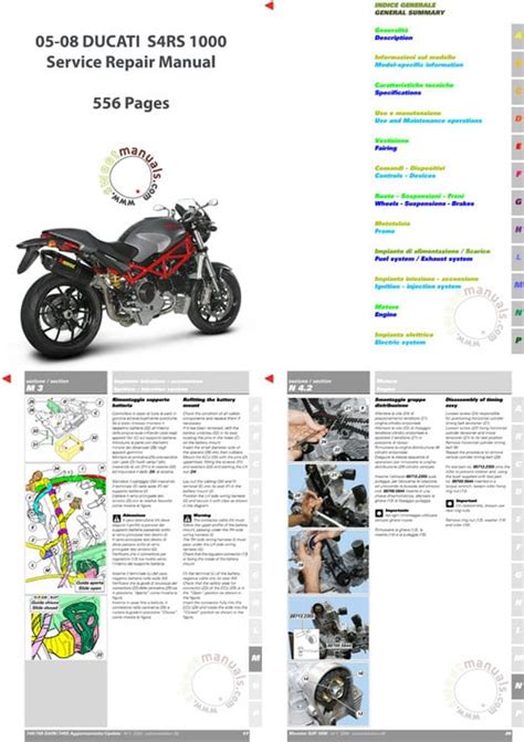 Ducati Monster S4r Service Repair Pdf Manual Download 2003 2005