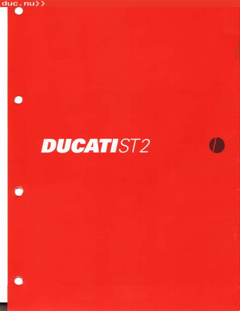 Ducati St2 Service Repair Manual Download