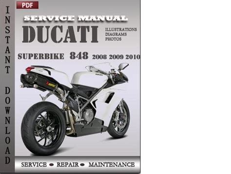 Ducati Superbike 848 2008 2009 2010 Factory Service Repair Manual Download