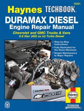 Duramax Diesel Engine Repair Manual Haynes Techbook