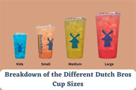 Dutch Bros Size Chart