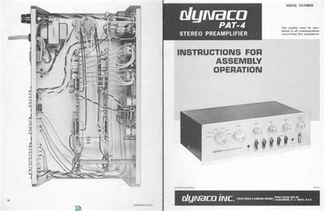 Dynaco Instruction Service Manual Transistor Set