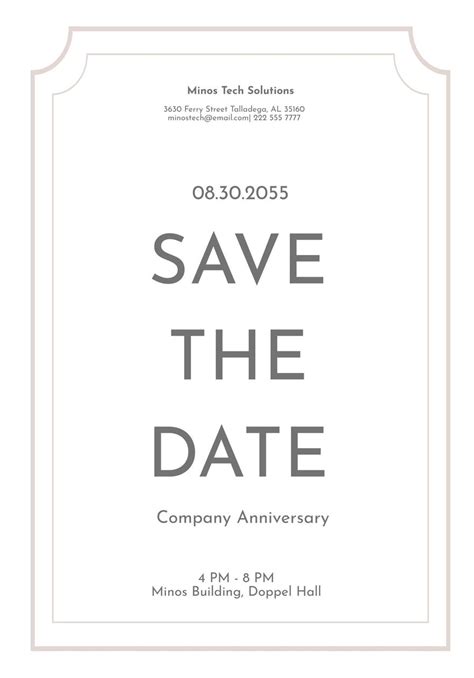 E Save The Date Templates