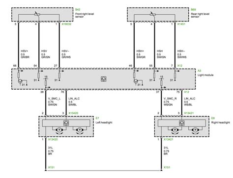 E60 Headlight Wiring Diagram