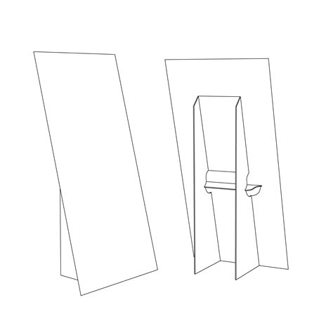 Easel Template Cardboard