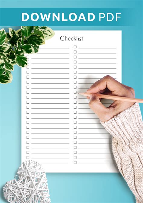 Easiest Way To Make A Printable Checklist
