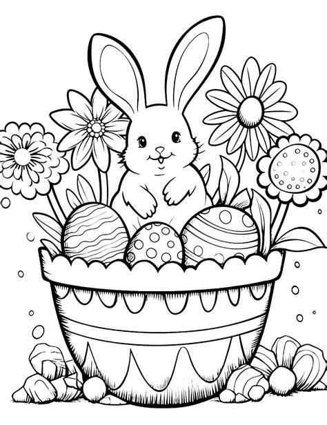 Easter Color Sheets Printable