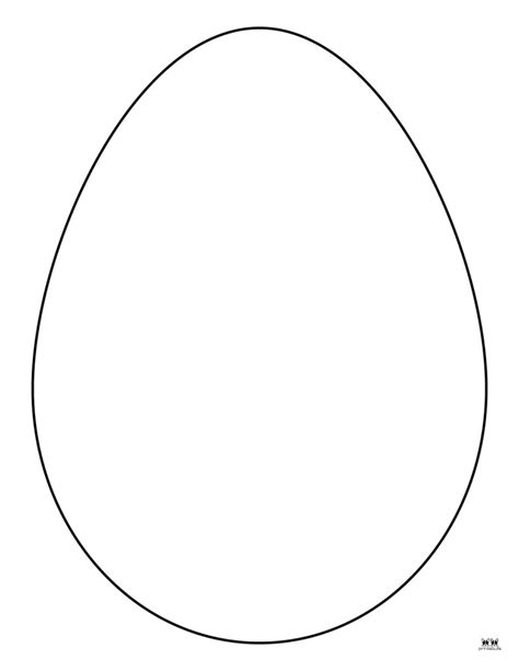 Easter Egg Coloring Template