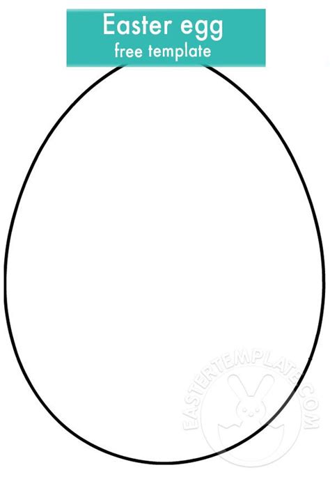 Easter Egg Free Template