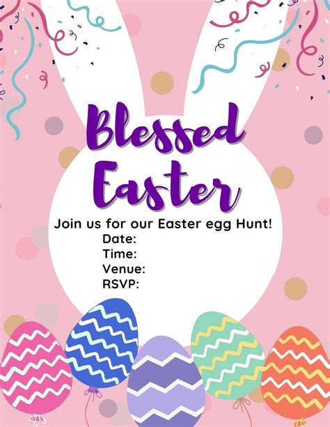 Easter Invitation Templates Free
