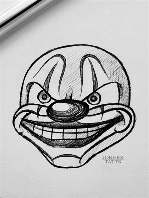 Easy Chicano Clown Drawings