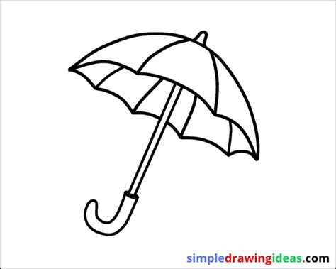 Easy Umbrella Drawing