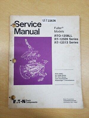 Eaton Fuller Roadranger Rto Service Manual