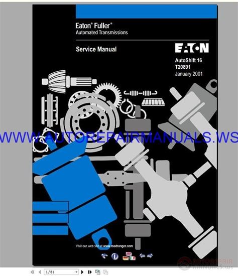 Eaton Fuller T20891 January 2001 Automated Transmissions Workshop Service Repair Manual