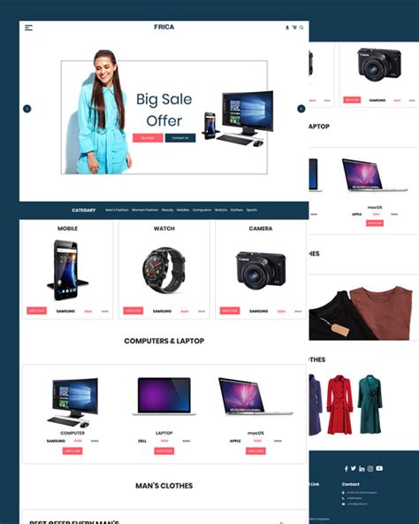 Ecommerce Free Template Html