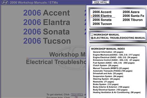 Elantra 2006 Factory Service Repair Manual Download