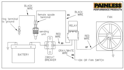 Electric Fan Relay Switch Wiring Diagram