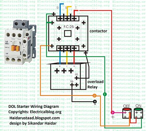 Electric Motor Starter Switch Wiring