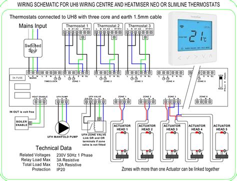 Electric Underfloor Heating Thermostat Wiring Diagram