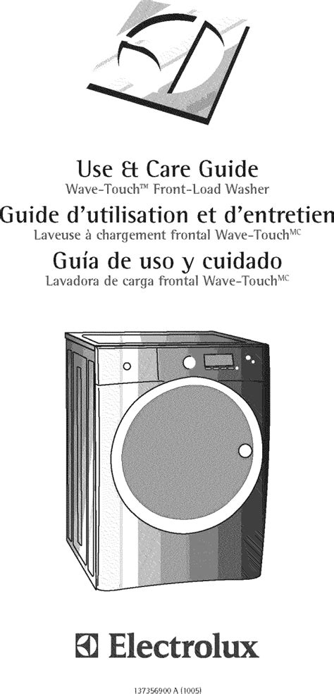 Electrolux Washing Machine User Manual