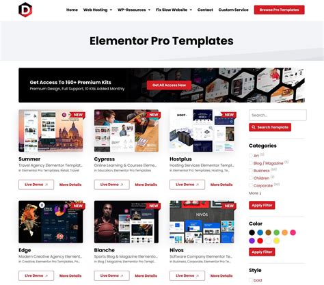 Elementor Templates Kit