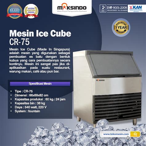 Elevate Your Ice Production with the Unrivaled Mesin Es Cube Kapasitas 500 Kg
