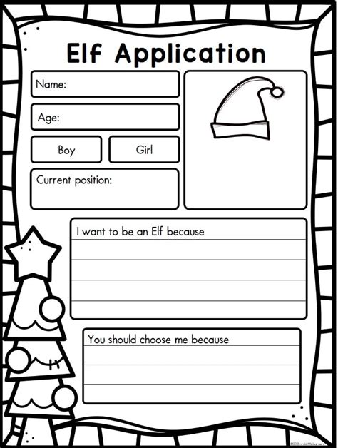 Elf Application Printable