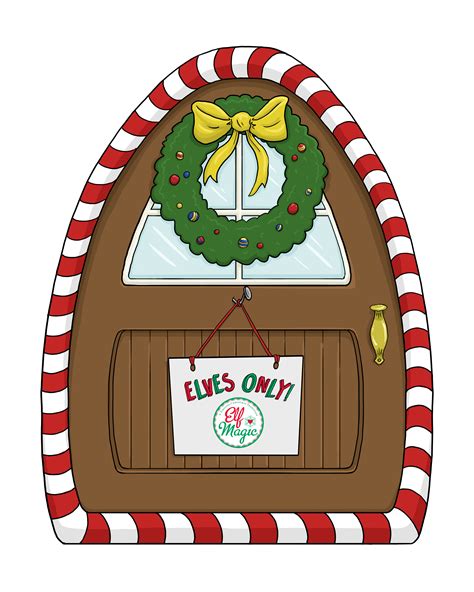 Elf Door Printable