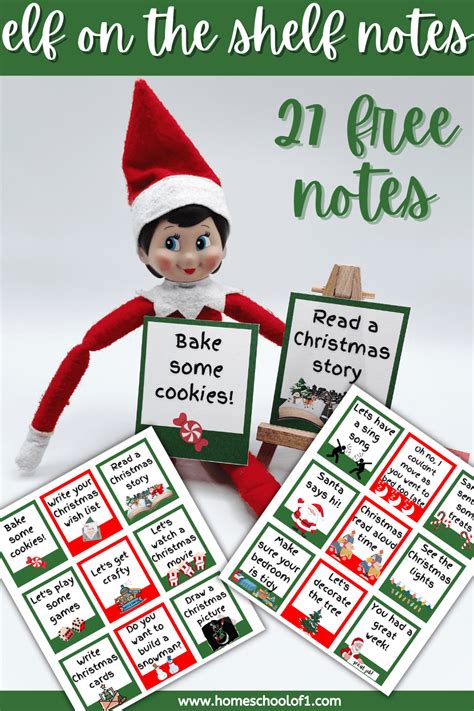 Elf On The Shelf Notes Printables Free