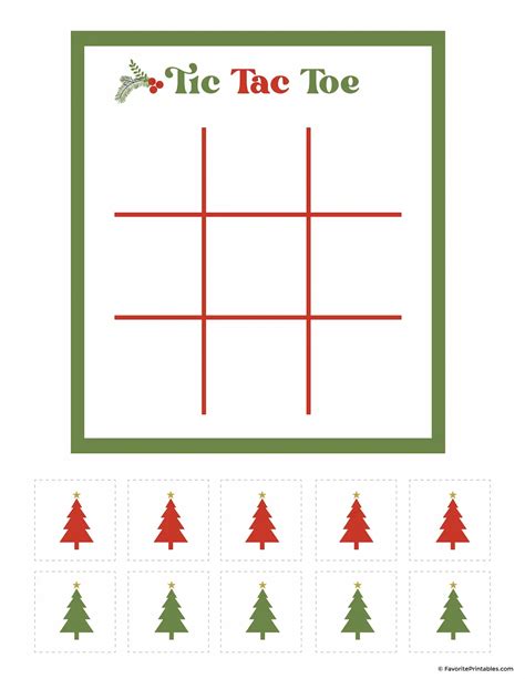 Elf On The Shelf Tic Tac Toe Printable