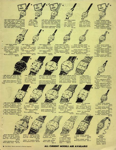 Elgin Watch Catalog